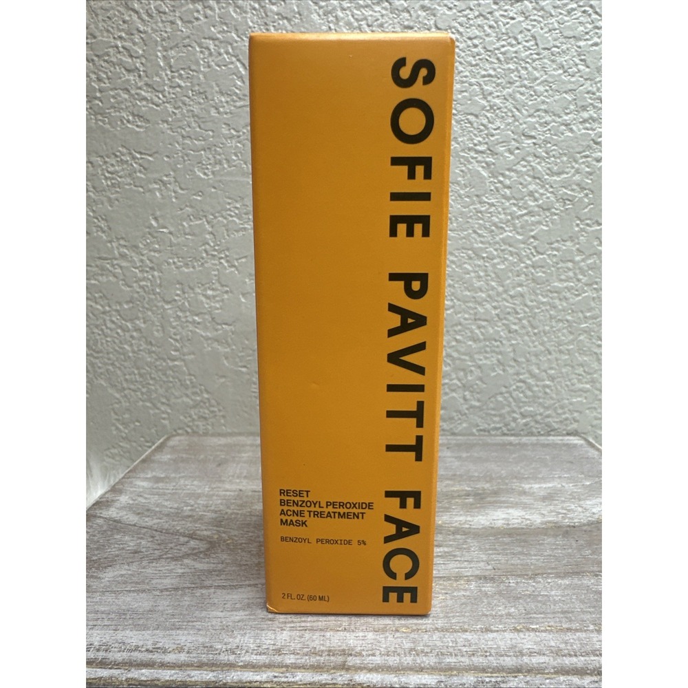 $11 🌙 Sofie Pavitt 5% Benzoyl Peroxide Face Reset Acne Treatment Mask NEW